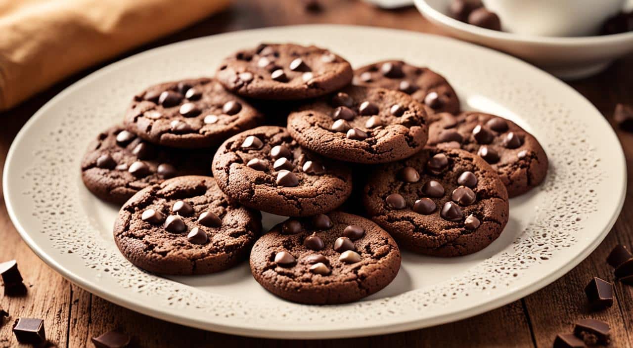 Receita Fácil de Cookies de Chocolate Macios